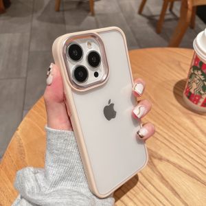 SinQui | Pink Metallic Transparent Full-body Drop Protection Case Silicone