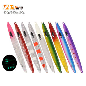 TOLU Nature boy Iron Fast Sinking Metal Fishing jig 130g/160g/180g 9 Colors Saltwater Deepsea Fishing Lures