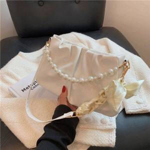 กระเป๋าสะพายผญ กระเป๋าสะพายข้าง กระเป๋าสำหรับผู้หญิง กระเป๋าถือหรือสะพายข้าง กระเป๋าใต้วงแขนจีบมูกหรู