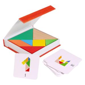MWZ | Educational Wooden Magnetic Tangram Puzzle for Children