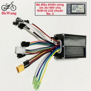 Bộ Điều Khiển Động Cơ Không Chổi Than 24V/36V/48V Sóng Sin 350W 500W 20A Cho S866 V889 Số 2 Giao Thức Màn Hình LCD Nhạc Cụ Xe Đạp Điện Xe Tay Ga