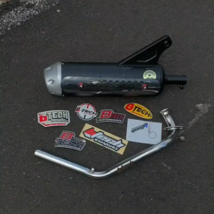KNALPOT BTECH STANDAR RACING VARIO 125/150 OLD NEW BEAT SCOOPY MIO.