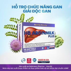 Viên Uống Hạ Men Gan Và Tăng Cường Chức Năng Gan HB Arginmilk Plus