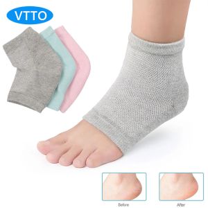 VTTO 1Pair Cotton Socks Peds Anti Cracking Liner Heel Socks Soft Elastic Silicon Moisturizing Foot Skin Care Heel Foot Protection