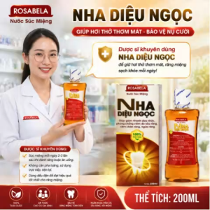 Nước Súc Miệng Nha Diệu Ngọc Rosabela 200ml Thảo Dược Hỗ Trợ Giảm Đau Răng Viêm Nướu Hôi Miệng