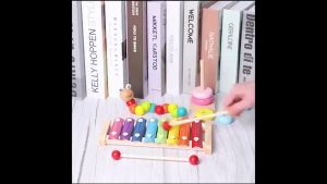 Combo 6 món đồ chơi gỗ phát triển trí tuệ cho bé giáo cụ montessori