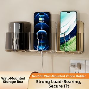 LUTUMEI | No Drilling Adhesive Wall Phone Holder