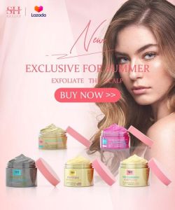 SEVICH แชมพูขัดผิวแอปเปิล สครับหนังศีรษะ หรับหนังศีรษะทำความสะอาดอย่างล้ำลึก150กรัมน้ำมันป้องกันรังแคแชมพูสูตรควบคุมผม Exfoliating Scalp Scrub