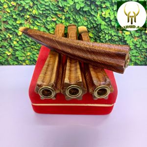 once pipa sedotan kayu galih kelor emas model belimbing segi 8 L94