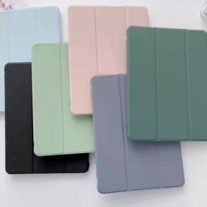 DANYCASE | For iPad A16 Case 11th 10th Gen Mini 6 7 For iPad Air 4/5 11 M2/M3/M4 10.9 Shock Case with Side Pencil Holder 3-Fold Cover