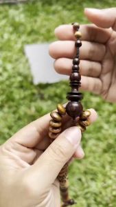 Tasbih Kombinasi 7 Kayu Bertuah 99 Butir 10mm Tasbeh Kayu Kombinasi Model Pipih