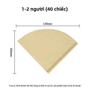 Giấy Lọc Cà Phê Hình Nón 100 Đếm Giấy Lọc Đặc Biệt Sử Dụng Tại Nhà Cho Portafilter Và Nước Lọc Thứ Cấp Chất Liệu Tre
