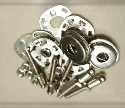 Set”5pcs Chonggo Button/ LIFT DOT FASTENER Stainless/ For Uphostery/ DIY
