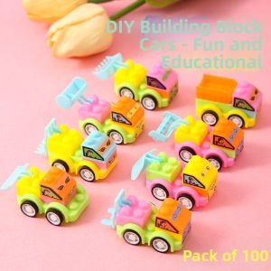 Mini Brick Children Car Model Educational Toy