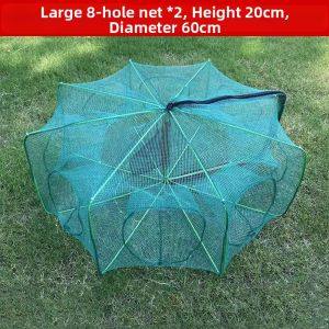 Folding Hexagonal Umbrella Shaped Fish Trap Hand Cast
