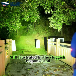 SMILING SHARK LED Tactical Flashlight Rechargeable Torch Light COB Side Light Type c 7Mode Red Blue Warning Light Waterproof Outdoor Emergency Light SD5527