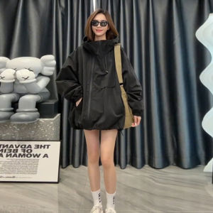 Casual Loose Dual Zipper Coat