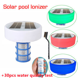 Outdoor Solar Pool Ionizer Cleaner Silver Ion Swimming Pool Cleaning Spa Fountains Cleaner Equipment Water Disinfection