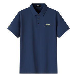 Jeep | Jeep Outdoor Mens Polo Shirt Quick Dry Ice Sensation Short Sleeve Stand Collar Business Casual Summer Sun Protection T-shirt
