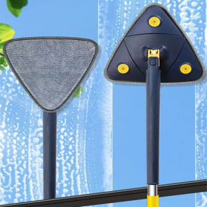 Extended Triangle Mop 360 Twist Squeeze Wringing XType Window Glass Toilet Bathrrom Floor Household Cleaning Ceiling Dusting