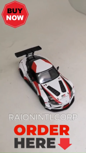 Kinsmart 1:36 Toyota GR Supra Racing Concept Printed Diecast  Vehicle Model Toy Car RIC (19612) Raion Toy  for Boys