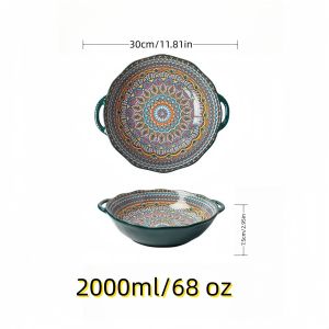 Bohemian amphora soup bowl household ceramic large soup bowl noodle bowl high value tableware large bowl ramen bowl soup bowl