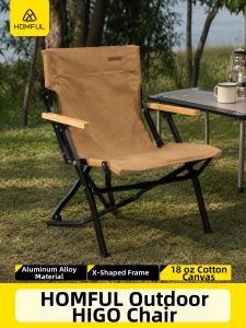 HOMFUL | Portable High-Back Outdoor Folding Chair