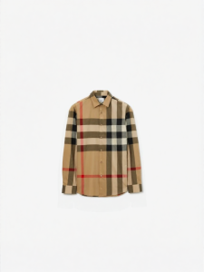 Burberry | Plaid Cotton Long Sleeve Shirt Multi-color