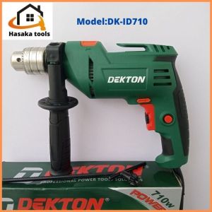 Máy khoan cầm tay Dekton DK-ID710 đầu 13ly công suất 710Wchuyên khoan tườngsắtgỗgạch