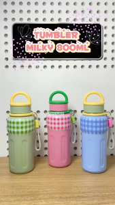 Botol Minum Stainless Steel 800ml / Tumbler Portable Insulated Mug Milky