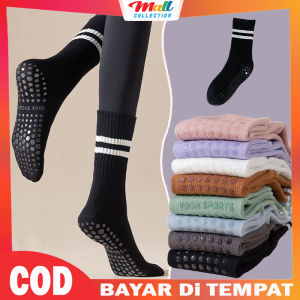 MALL - Kaos Kaki Anti Slip Sock Panjang Gym Olahraga Senam Wanita Ballet Pilates KK02