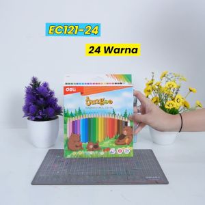 Deli Colored Pencil / Pensil Warna Lucu 12 24 Warna Pewarnaan Cerah EC121-XX