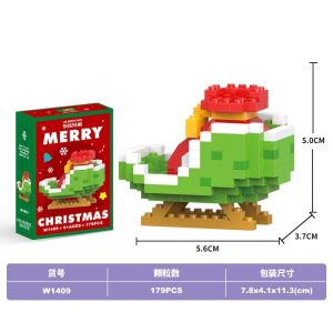 🎄Ready stock🎄Xmas blocks Christmas decorations small gift for kids building block圣诞积木