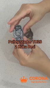 Pully Stater Dobel TU26 2 Pawl Kuku Plastik Besi Mangkok Pulley Starter Mesin Sprayer Semprot Hama 3WZ4 777