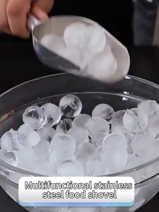 Stainless Steel Ice Scoop 8/9/10/11 Inch Metal Food Scoop for Kitchen Bar Party Wedding