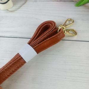 Adjustable Gold Hardware Top Layer Cowhide Shoulder Strap Crossbody Bag Strap Premium Quality Fashionable Accessory