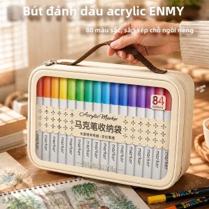 ENMI | Bút Dạ Kẻ Không Phai Đa Màu An Toàn Có Thể Rửa Được 80 Màu