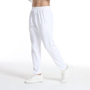 Mens Quick Dry Sport Long Pants Outdoor Running Fitness Leisure Trousers Spring Autumn Pure Color New Style Loose Fit