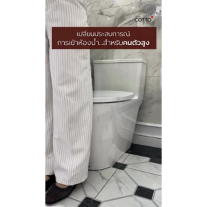 COTTO C103017 สุขภัณฑ์ แบบชิ้นเดียว 3/4.8 ลิตร รุ่น COVE 45