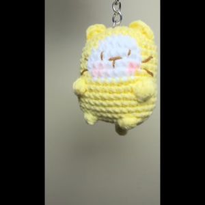 [Có sẵn] Móc khóa mèo xiêm amigurumi len cotton milk 125g quà tặng handmade móc balo