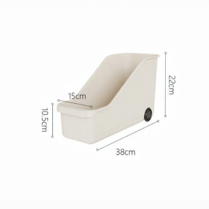 Kitchen Slanted Storage Box With Wheels