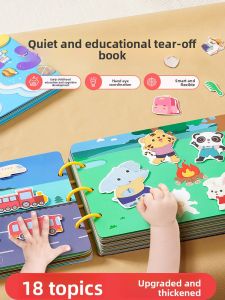 JINGQING | Quiet Tearable Educational Cloth Book for Babies 6 Months Old