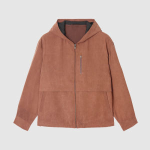 ICICLE | New Double Palace Silk Hemp Hooded Jacket For Men