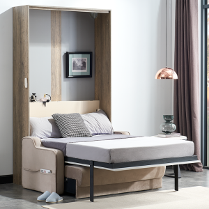 Integrated Folding Wall Bed Sofa Combo Invisible Murphy Bed Flip Bed Hardware Accessories Multi-Function Home Furniture