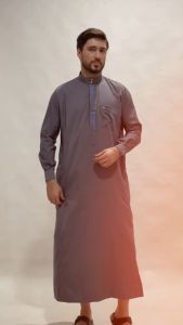 As-Sabar - Gamis Pria Spun New Silk Jubah Ikhwan Polos Jubah Gamis Terbaru Gamis Jubah pria lengan Panjang