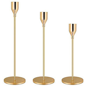 European-style Flameless Candle Holder Decorative Small Candle Stand for Table Home Decor