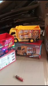 MAINAN Anak Truk Oleng Basuri Batre Nyala Lampu dan Musik mainan truck keren mainan viral