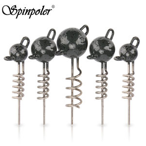 Spinpoler Corkscrew Jig Head With Screw Spiral Rubber Fish Softbaits Screwball 7g 10g 15g 20g 25g 30g 50g Fishing Tackle Weight