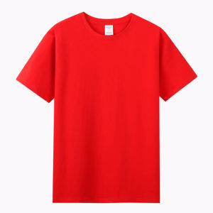 Pure Cotton Short Sleeve T-Shirt with Customized Printing for Restaurant And Hot Pot Shop Staff Casual Summer Wear for Youth