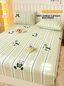 Violet | Cotton Cartoon Print Bed Skirt Set
